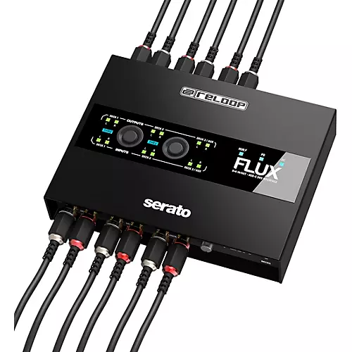 Reloop Flux 6x6 In/Out USB-C DVS Interface for Serato DJ Pro Black