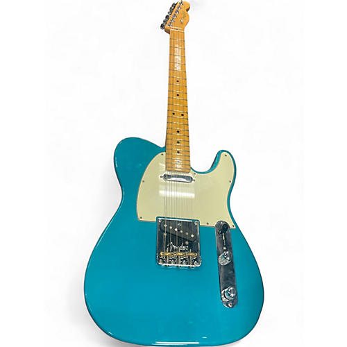 Used 2022 Fender American Professional II Telecaster Miami Blue Solid Body Electric Guitar Miami Blue