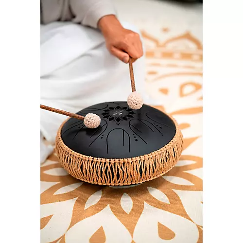 MEINL Sonic Energy B Minor Medium Octave Steel Tongue Drum Black