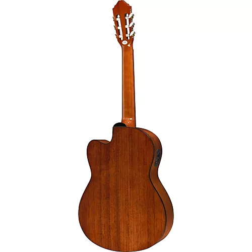 Lucero LC100CE Cutaway Classical Acoustic-Electric Guitar Natural