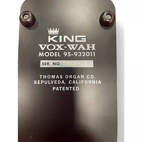 Used 1970s VOX Vox King Wah Effect Pedal