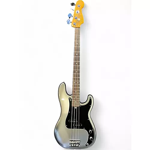 Used 2021 Fender American Professional II Precision Bass Mercury Electric Bass Guitar Mercury