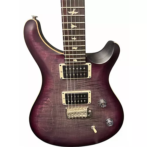 Used 2023 PRS CE24 Nitro Satin Faded Grey Black Purple Burst Solid Body Electric Guitar Nitro Satin Faded Grey Black Purple Burst