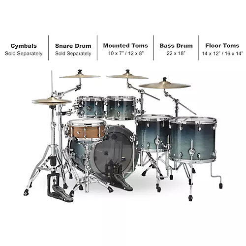 Mapex Saturn Studioease 5-Piece Shell Pack With 22