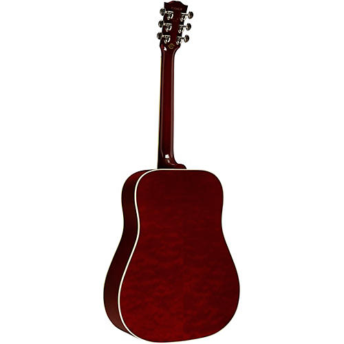 Gibson Hummingbird Standard 3A Quilt Limited-Edition Acoustic-Electric Guitar Wine Red