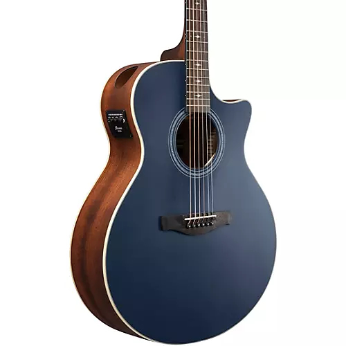 Ibanez AE100 Grand Auditorium Acoustic-Electric Guitar Dark Tide Blue Flat