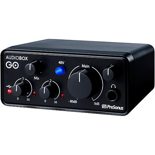 PreSonus AudioBox GO Mobile 2x2 USB Audio Interface With Studio One Artist 6 Software