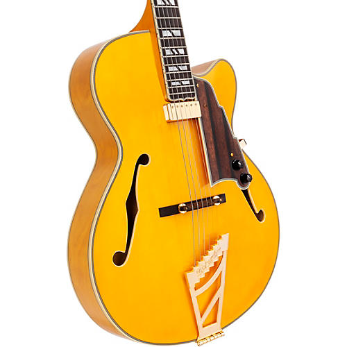 D'Angelico Excel 16 Hollowbody Electric Guitar w/ Seymour Duncan Johnny Smith Mini Humbucker Amber