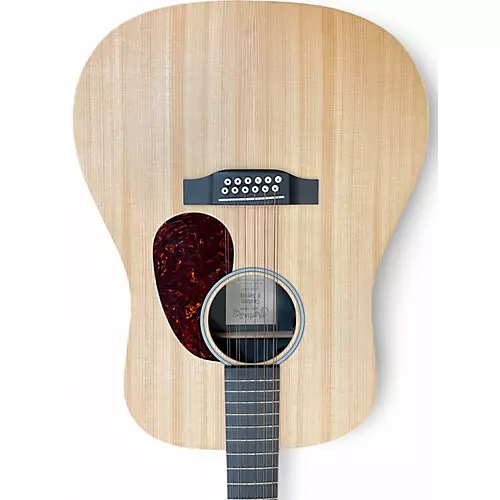 Used Martin DX2E Natural 12 String Acoustic Electric Guitar Natural