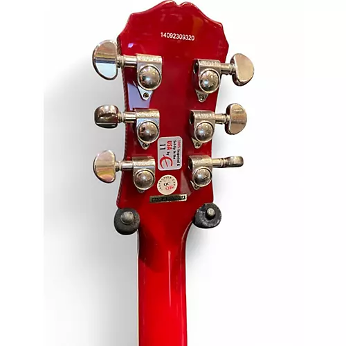 Used Epiphone Les Paul Standard Red Solid Body Electric Guitar Red