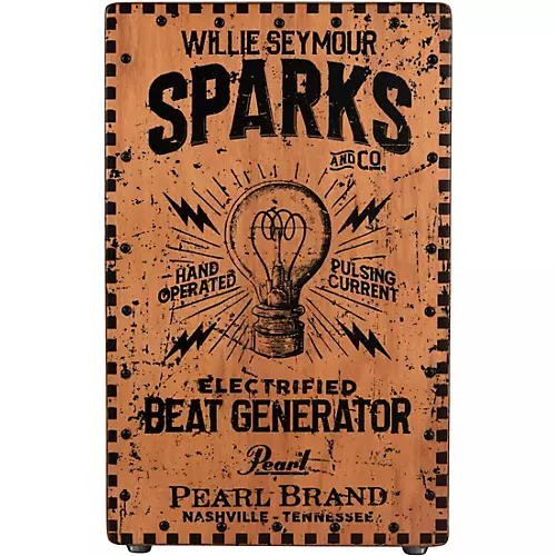 Pearl Electronic Cajon With W.S. Sparks Graphic Finish