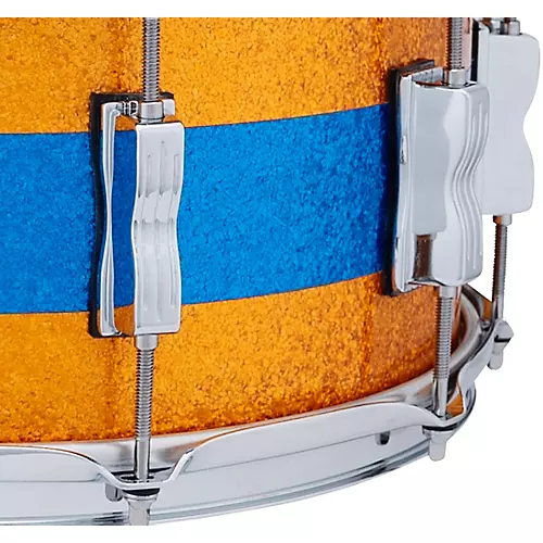 Ludwig Classic Maple Snare Drum 14 x 6.5 in. Gold/Blue Tri-Band
