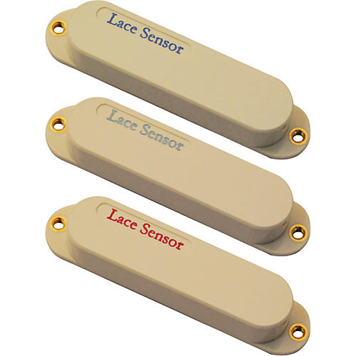 Lace Sensor Blue-Silver-Red 3-Pack S-S-S Pickup Set Black