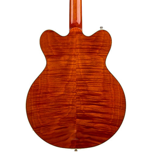 Gretsch Guitars Electromatic LTD Flame Okoume Broadkaster Double-Cut Electric Guitar With Bigsby Roundup Orange Stain