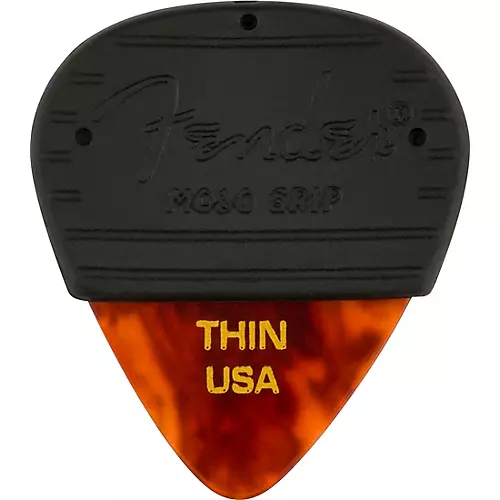 Fender Mojo Grip 351 Guitar Picks (3-Pack) Tortoise Shell Heavy