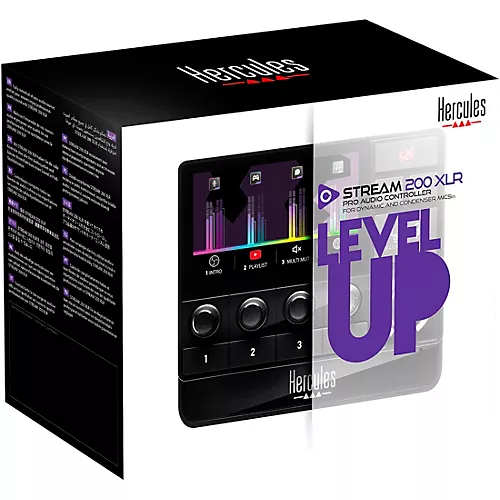 Hercules DJ Stream 200 XLR Customizable 8-Track Audio Mixer for Advanced Streaming, Content Creation & Gaming (Windows PC)