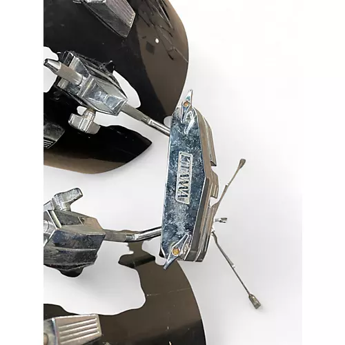 Used TAMA 2 Piece imperialstar/rockstar concert toms 14 and 15 black Drum black 88