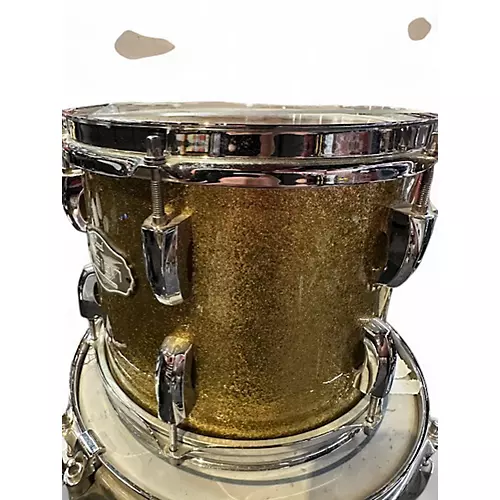 Used Pearl 4 Piece Vision Gold Sparkle Drum Kit Gold Sparkle