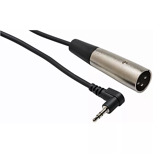 Hosa XVM115M Stereo 3.5mm Male TRS Right-Angle to XLR Male Microphone Patch Cable 15 ft.
