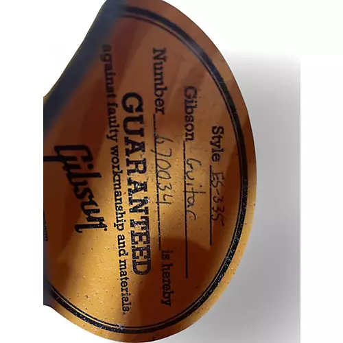 Used 2016 Gibson MEMPHIS CUSTOM ES-335 69' REISSUE TEA BURST Hollow Body Electric Guitar TEA BURST