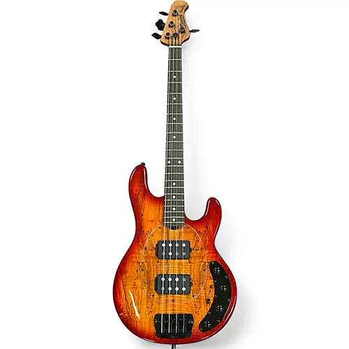 Used Sterling by Music Man RAY34 HH Blood Orange Electric Bass Guitar Blood Orange