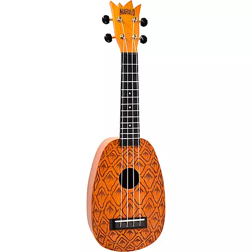 Mahalo Pineapple Laser Engraved Soprano Ukulele