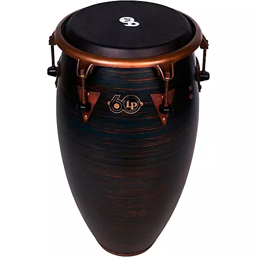 LP LP 60th Anniversary Top Tuning Fiberglass Conga with Rustic Bronze Hardware 11.75 in. Roasted Hazel Finish