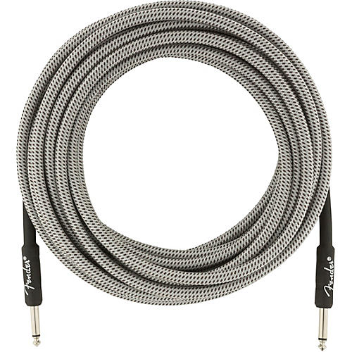 Fender Professional Series Straight to Straight Instrument Cable 15 ft. White Tweed