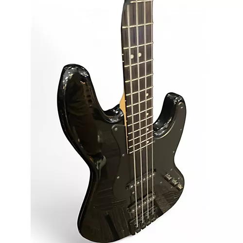 Used Schecter Guitar Research DIAMOND SERIES J BASS Black Electric Bass Guitar Black