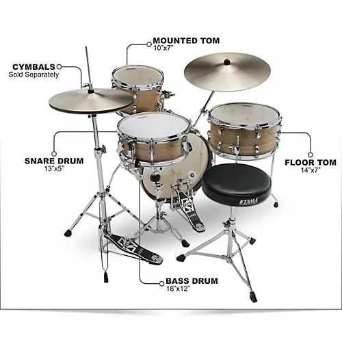 TAMA Club-JAM 4-Piece Shell Pack Satin Blonde