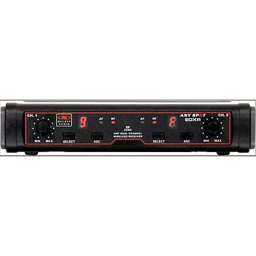 Galaxy Audio EDXR/38VV Dual-Channel Wireless Lavalier System Band N Black