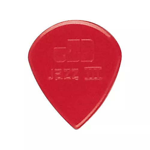 Dunlop Nylon Jazz III Guitar Pick Red 6-Pack