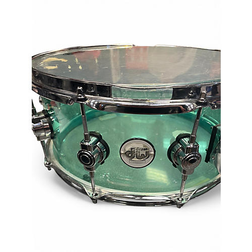 Used DW 14X7.5 Design Series Acrylic Snare Emerald Green Drum Emerald Green 215