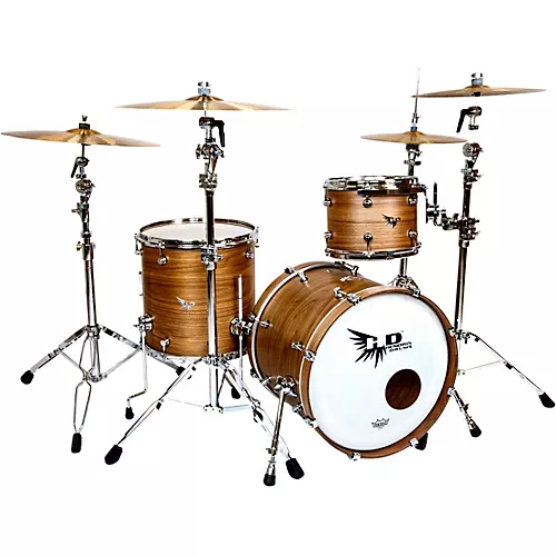 Hendrix Drums Perfect Ply Series Walnut 3-Piece Shell Pack, Fusion Sizes Gloss
