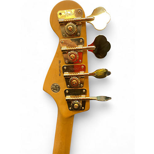 Used Fender 75th Anniversary Commemorative American Jazz Bass SUNBURST Electric Bass Guitar SUNBURST