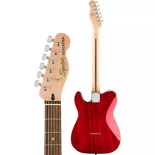 Squier Affinity Series Telecaster FMT SH Electric Guitar Transparent Crimson