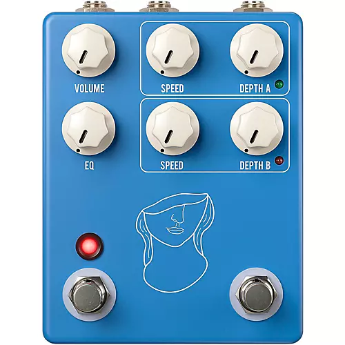 JHS Pedals Artificial Blonde Madison Cunningham Artist Signature Vibrato/Modulation Tone Effects Pedal Blue Nova