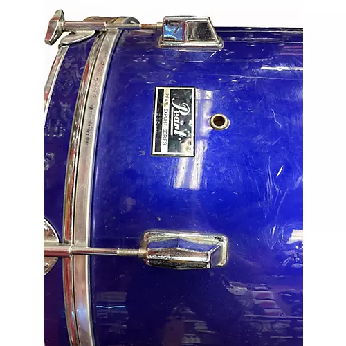 Used Pearl 6 Piece Export Blue Drum Kit Blue