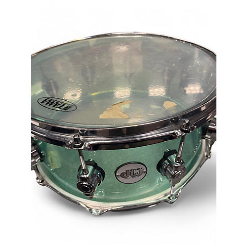 Used DW 14X7.5 Design Series Acrylic Snare Emerald Green Drum Emerald Green 215