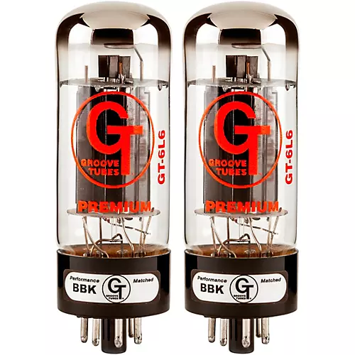 Groove Tubes Gold Series GT-6L6-S Matched Power Tubes Medium (4-7 GT Rating) Quartet