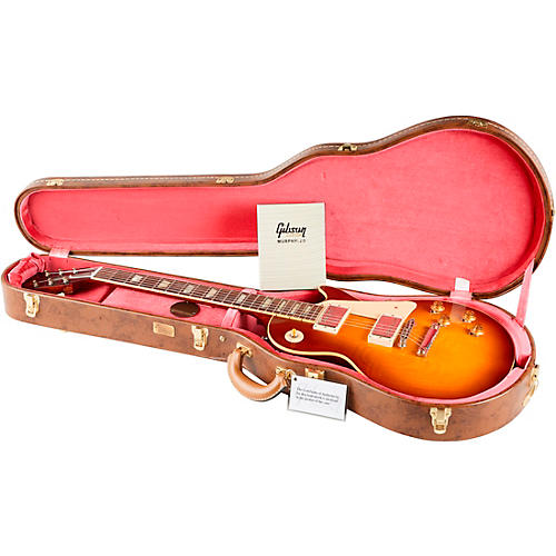 Gibson Custom Murphy Lab 1958 Les Paul Standard Reissue Ultra Light Aged Electric Guitar Washed Cherry Sunburst