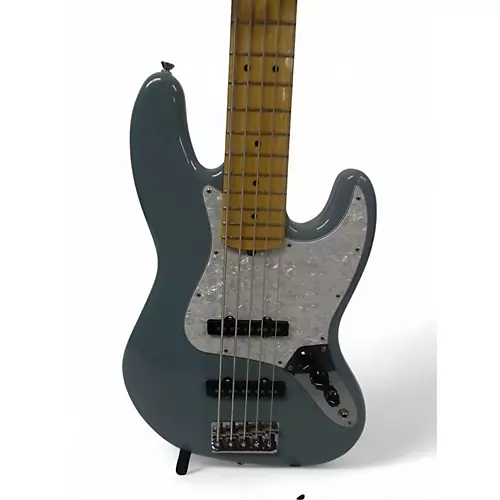 Used Fender American Professional Jazz Bass V Blue Agave Electric Bass Guitar Blue Agave