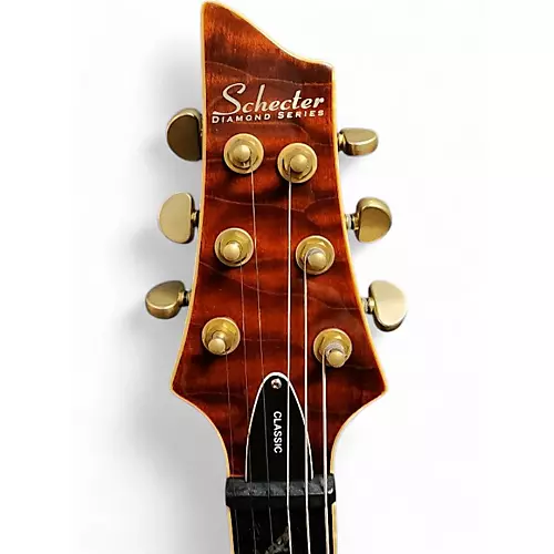 Used Schecter Guitar Research C1 Classic Left Handed Dark Cherry Burst Electric Guitar Dark Cherry Burst