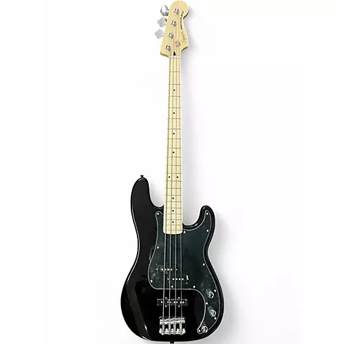 Used Squier Precision Bass Black Electric Bass Guitar Black