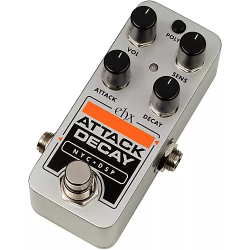 Electro-Harmonix Pico Attached Decay Reverse Tape Simulator Effects Pedal Silver