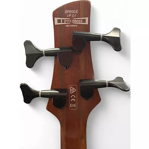 Used Ibanez SR600E Brown Sunburst Electric Bass Guitar Brown Sunburst