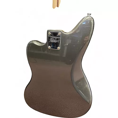 Used Squier JAGUAR Black Electric Bass Guitar Black