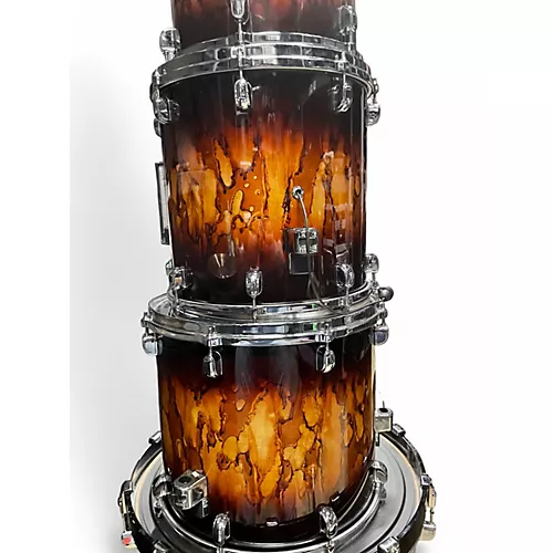 Used TAMA 5 Piece Starclassic Walnut Birch molten brown burst Drum Kit molten brown burst