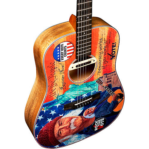 Martin D-11E Rock the Vote Special-Edition Dreadnought Acoustic-Electric Guitar Graphic