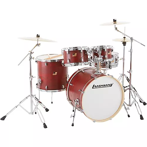 Ludwig BackBeat Elite 5-Piece Complete Drum Set With 22